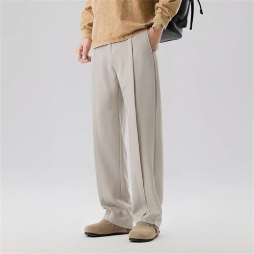 Men’s Autumn Casual Suit Pants Korean Men’s Pants Straight Loose Sweatpants Soft Wide Leg 6