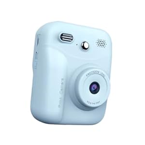 Hkfgdjdl Kinder Sofortbildkamera hellblau mit Thermopapier