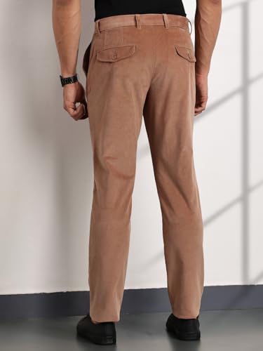 Image of Thomas Scott Men's | Solid | Light Weight | Breathable Fabric | 4 Pocket | Mid Rise | Slim Fit | Cotton Blend | Button Waist | Chino Trouser | Pants