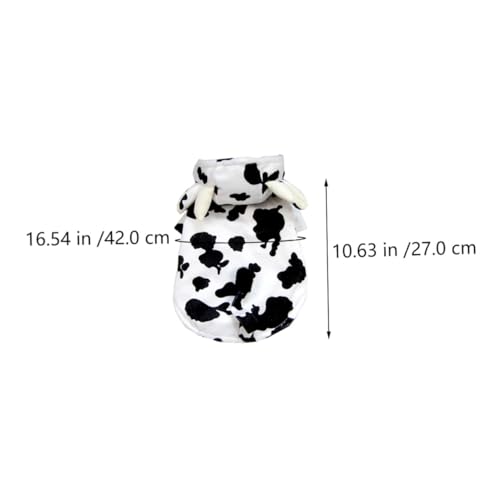 Disfraz para perro patrón vaca talla M miniatura 2
