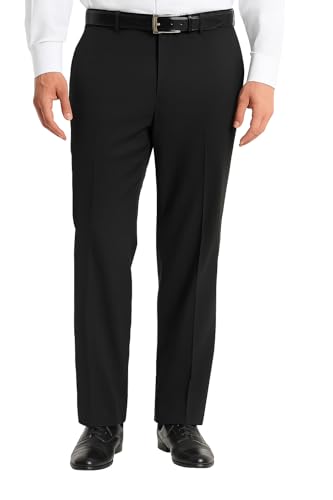 Chaps Men's Suit Pant, Black, 32Wx32L