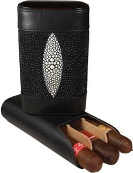 Brizard & Co. 3 Showband Stingray Cigar Cases