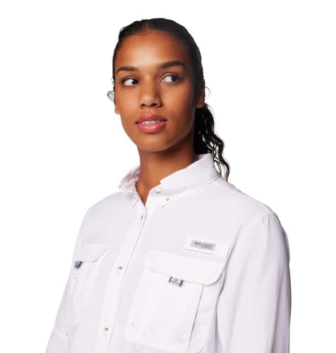 Columbia Womens PFG Bahama II Long Sleeve Fishing Shirt, White, 2X by Columbia - Used condition - Image 5