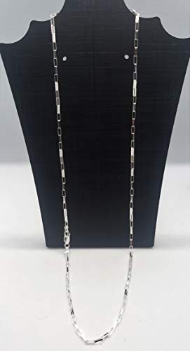 Corrente Masculina Prata Maciça 925 60 Cm X 3 Mm Elo Cartier REF. 616