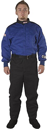 G-FORCE Racing Gear Suit, GF125, Driving, 1-Piece, SFI 3.2A/1, Single Layer, Fire Retardant Fabric, Red, 2X-Large, Each
