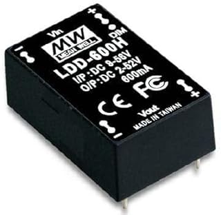LDD-600H | Mean Well LDD-H Step-Down 600mA CC Pinned DC LED Driver