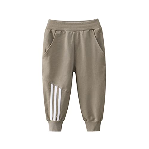 Image of HILEELANG Toddler Boy Sweatpants Kids Sport Jogger Cotton Casual Active Playwear Sweats Pants 2-Pack