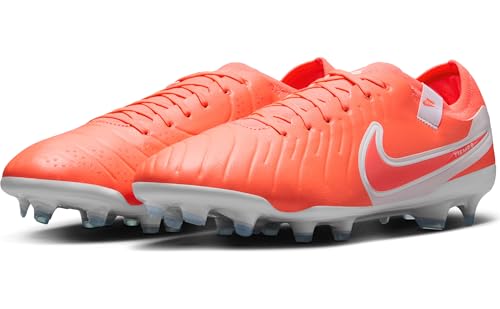 Nike Tiempo Legend 10 Pro Firm-Ground Low-Top Soccer Cleats (DV4333-800, Hot Lava/White)2