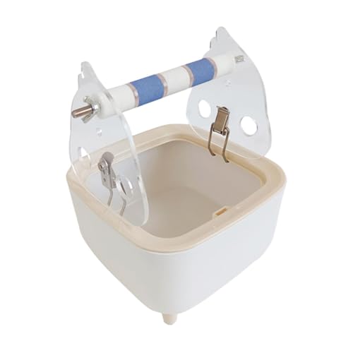 Bird Training Perch Station for Cockatoo and Macaw with Waste Collection, Blue