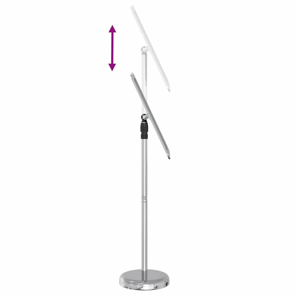 Espositore per Fiere Argento 30x25x128cm Alluminio Regolabile per Interni ed Esterni Portatile Portatile Ideale per Fiere, Esposizioni, Presentazioni, Marketing, Eventi, Negozi, Ufficio