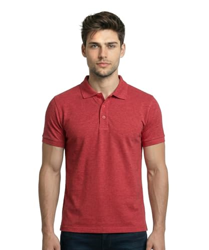 Image of Scott International Cotton Polo T Shirt | Collar Half Sleeves Plain T-Shirt | Tshirt for Men Stylish | Casual Tee for Office, Sports, Gym & Everyday Comfort | Men's Breathable All-Season Tshirt