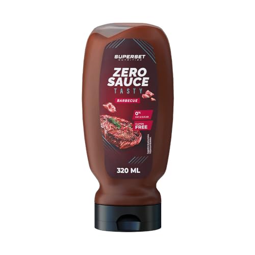 Superset Nutrition - Salsa Tasty Zero (320 Ml) - Cero salsas - Salsas gourmet sin calorías - Barbacoa