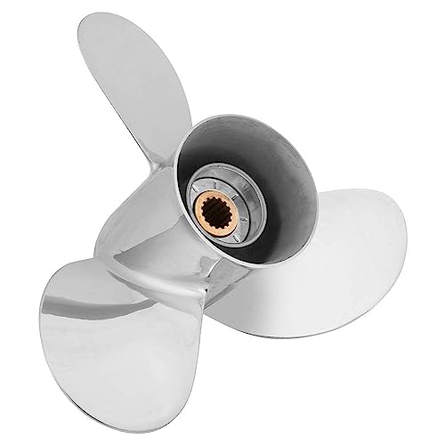Image of VIF Boat Propeller with Yamaha Engines OEM Upgrade Stainless Steel Outboard Motors 60 /70 /75 /80 /85 /90 /100 /115 HP 15 Tooth, RH,14p 15p 17p 19p 21p