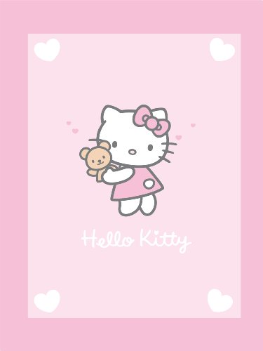CTI Plaid Cuddle - Hello Kitty - Alice - 75x100 cm