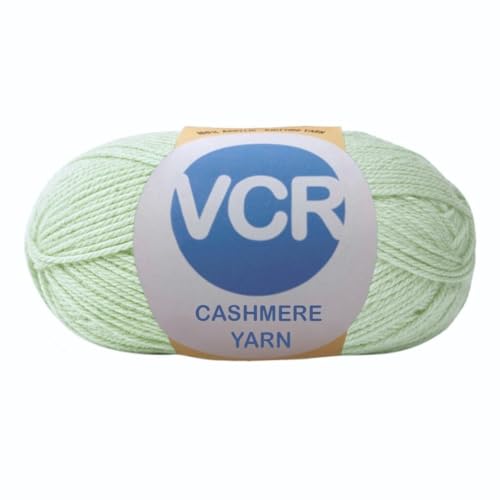 Image of VCR Ice Blue Cashmere Knitting Yarn, 100 Grams Hank, 265 Meters Length, Acrylic 75% and Nylon 25%, Soft Crosia Thread for Crochet and Knitting, Suitable for Sweaters, Pullovers and Jackets