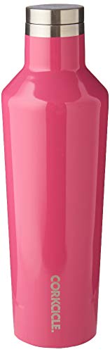 Corkcicle Canteen - Water Bottle and Thermos - Keeps Beverages Cold for Over 25, Hot for Over 12 Hours - Triple Insulated with Shatterproof Stainless Steel Construction - Pink - 25 oz.
