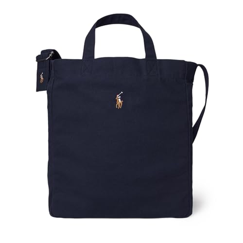 [POLO RALPH LAUREN] ポロ ラルフローレン ポロポニー マルチカラー ワンポイント 2WAY トートバッグ ショルダーバッグ 405967606 405967598 (Newport Navy) [並行輸入品]