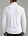 JMIERR Mens Quarter Zip T Shirts Quick Dry Ribbed Athletic Running Workout Shirts 2026 Clothes Breathable Stretch Flexible Pullover Tee, Medium, A White