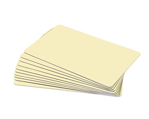 Cartes d'identité vierges PVC CR80 contre la décoloration des badges crème