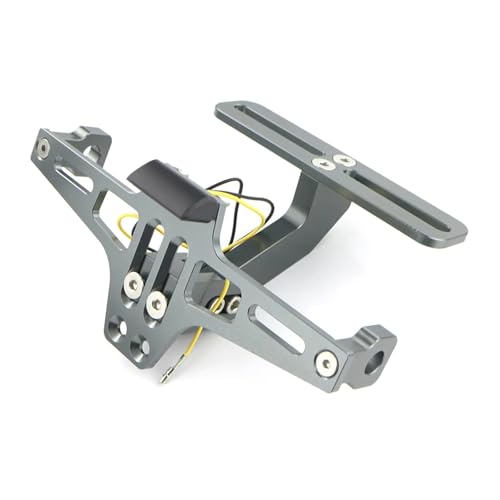 Support plaque immatriculation GSR 600 anti-vibration en alu gris durable