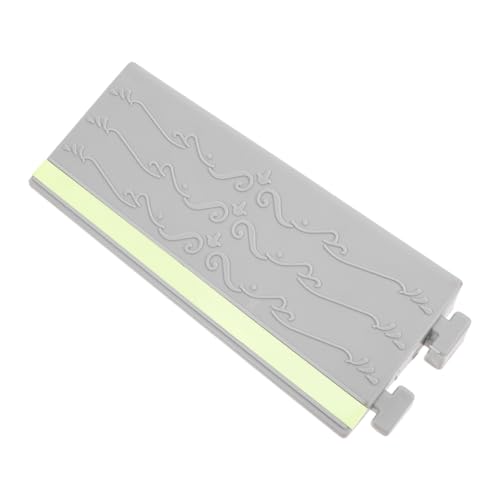 HIAKDOFT Rampa de Goma para Robot Aspirador 25x5 Cm Antideslizante Plástico Gris Brillo para Umbrales Interiores Escalones Hogar Uso Múltiple