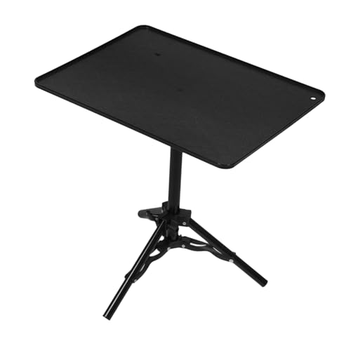 YARNOW 投影機三脚スタンド 高さ角調整可能 プロジェクター ノートパソコン兼用 省スペース設計 卓上 床置き対応 多機能トレイ付き会議プ