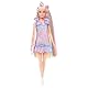Barbie Fun & Fancy Puppe mit Accessoires, Modepuppe mit extra langem blondem Haar und 2 Looks, inklusive silberfarbenem Metallic-Kleid und Haarverlängerung, JCT72, [Mehrfarbig]