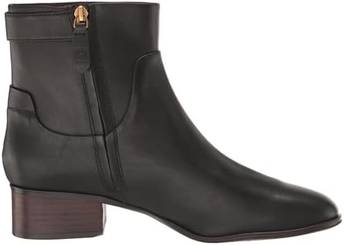 Franco Sarto Womens Jessica Low Heel Ankle Booties Black Leather 9 M | Image 5