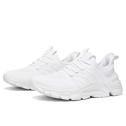 Image of Socviis Mens Slip On Running Shoes Athletic Walking Trainers Lightweight Breathable Mesh Tennis Sneakers