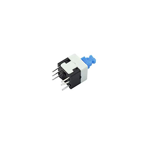 Hxchen HJUYN-484 20Pcs 6Pin Two Row Through Hole Mount Dpdt Self-Locking Mounting Tact Tactile Power Micro Push Button Switches 7 X 7 Mm thumb #2
