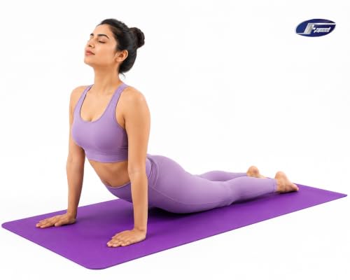 Image of Extra Thick Yoga Mat for Men & Women | Non-Slip Exercise Mat for Yoga, Pilates, Meditation & Home Workout | Lightweight Fitness Mat with Carry Strap