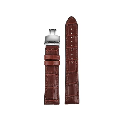 Bracelet montre silicone inférieur et cuir étanche 22mm noir