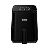 SAMKYO ノンフライヤー 2.2L 一人用 エアフライヤー コンパクト 一人暮らし タッチパネル 電気フライヤー 省エネ 油なし ノンフライヤー機 日本語レシピ付き F25 ブラック