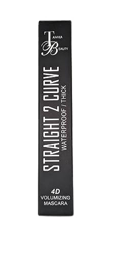 Straight 2 Curve Volumizing Mascara 4D long Lasting Waterproof (Black)