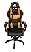 Panthek Sedia Gaming Colore Arancione in similpelle ergonomica confortevole sedia da gioco altezza regolabile schienale e supporto lombare regolabile poggiatesta compreso