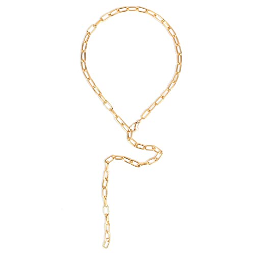 Sorellaz Womens Golden Thick Chain Long Necklace: SR/FAJEWLK21-L74 (B09KLM6XHV) Amazon Price History, Amazon Price Tracker