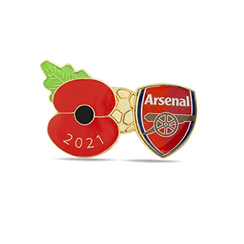 Royal British Legion Arsenal Poppy Football Pin 2021