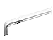 Double Curtain Rod, White, 28 to 48-In.