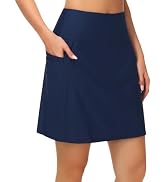 ANIVIVO Women's 20" Long Swim Skirts Tummy Control Bathing Suit Skirt High Waisted Swim Skort Mod...