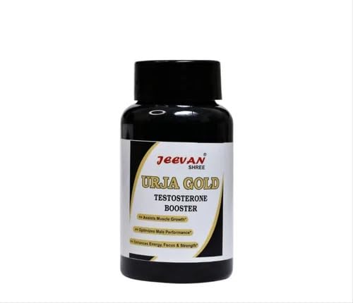 Image of Urja Gold Testosterone Booster Capsules for Men | Ayurvedic Herbal Energy, Stamina & Strength Support Formula | Natural Male Vitality & Performance Supplement | Quality Assured | 30 Capsules