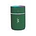 Mini humidificador de aire USB difusor de aceite esencial purificador de coche para el hogar Aroma aniónico Mist Maker con luz nocturna LED para oficina, habitación de bebé, coche (verde)