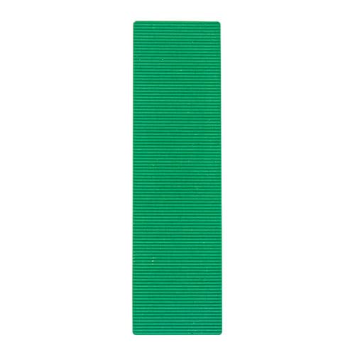 100x28mm Plastic Flat Packers Shims Frame Window Glazing Flooring 1-6mm (Pack of 20, 50, 100, 200) (Green 1.0mm, 20)