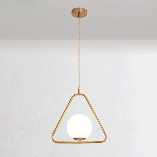Lámpara colgante de mesita de noche moderna y minimalista con bola de cristal para sala de estar 2