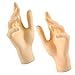 Produktbild non-brand 1 Paar Weiblich Hand Display Dekohand Dekohände Schmuckhand Schmuckhalter aus PVC Material - Hautfarbe