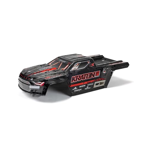 ARRMA KRATON 8S Painted Decalled Trimmed Body Black, ARA409010 by ARRMA - Used condition - US$95.88