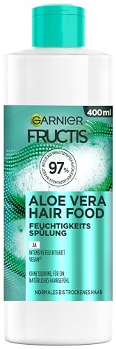 Garnier Fructis Hidratante Aloe Vera Hair Food Acondicionador, para cabello normal a seco, vegano, 400 ml (1 unidad)