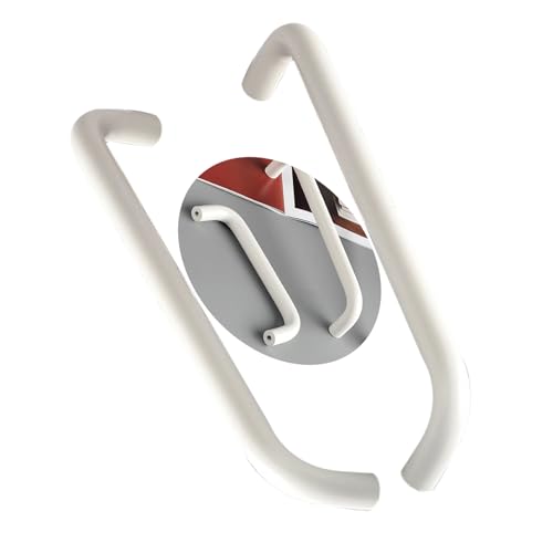 Poignées de placard incurvées 512 mm blanc chaud pour meuble et dressing