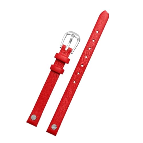 HuanJ t@bV{vvoh Fossil ES4340 ES4119 ES4000 3745 3861 4026 ƌ݊ fB[XuXbg XgXgbv 8mm lWt(Red Silver)