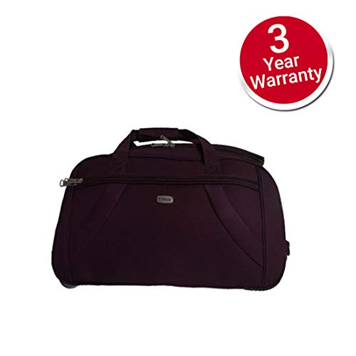 Image of Timus Club Mumbai 55CM /20 inch Cabin Wine Colour 2 Wheel Duffle Trolley Travel Bag for Men /Duffle Bags for Women /Best Waterproof Duffle Bag for Women