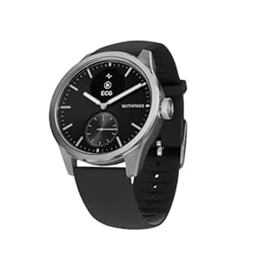 Withings ScanWatch 2, Heart Health Hybrid Smartwatch for Men & Women – ECG, with SPO2, Temperature Monitoring, Sleep, Respiratory Health, Cycle Monitoring, 30-day Battery Life, iOS & Android